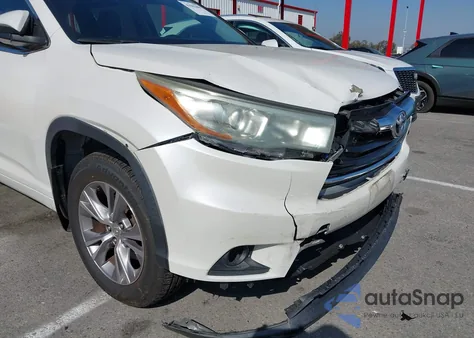 2015 Toyota Highlander Xle V6 из США, поврежденный, VIN 5TDJKRFH6FS123498